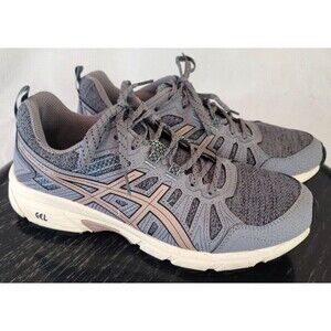 ASICS Gel-Venture 7 Womens Size 8.5 Trail Running Shoes 1012A627 Gray Sneakers